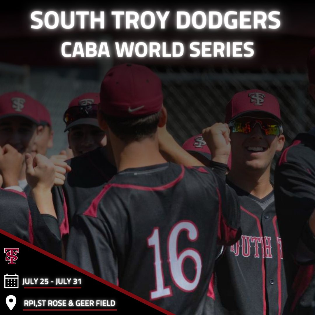 Hometown World Series news! From July 25-31, the Dodgers will host and play an invite-only, 16U World Series Tournament. 10 to 12 teams from across the United States will play at RPI, St. Rose College and our home diamond at Geer Field in South Troy. Stay tuned for updates!