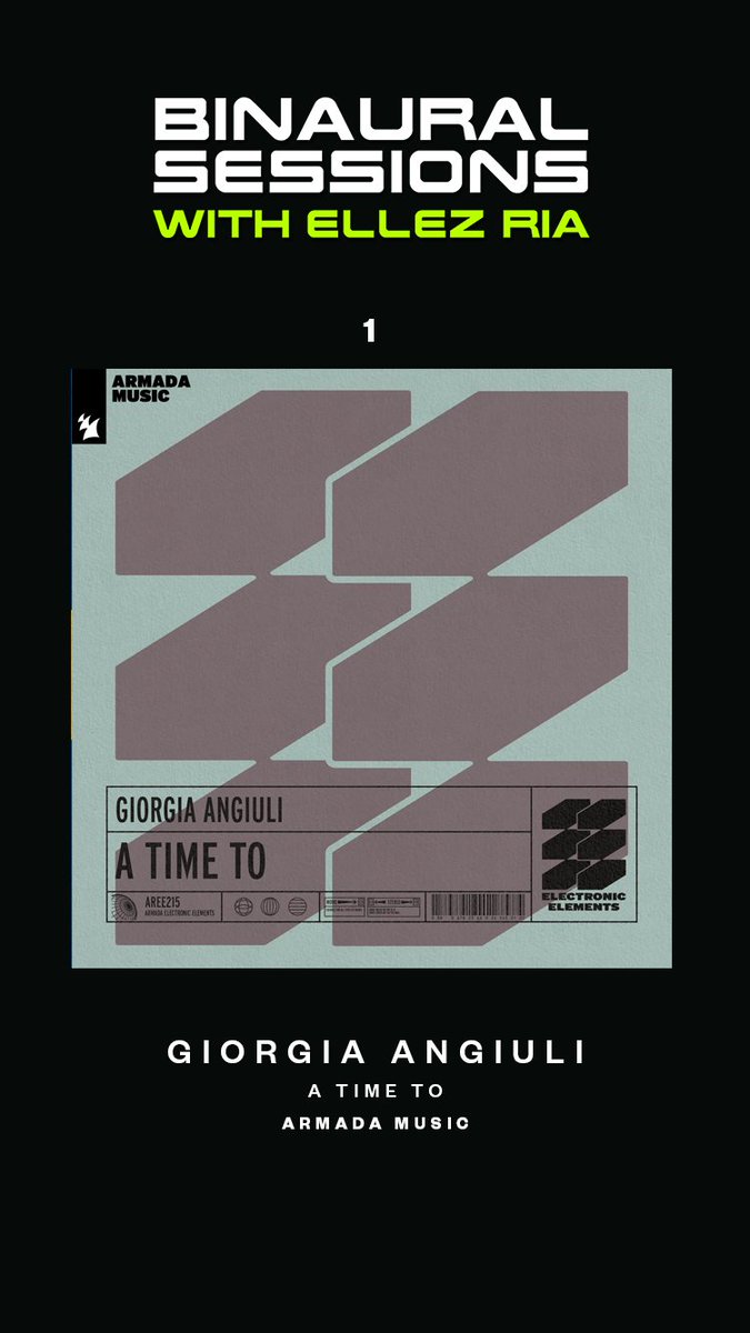 Brilliant Tune!!
<a href="/giorgia_angiuli/">Giorgia Angiuli</a> <a href="/Armada/">Armada Music</a>
 
🎧🔊di.fm/djmixes #BinauralSS 027