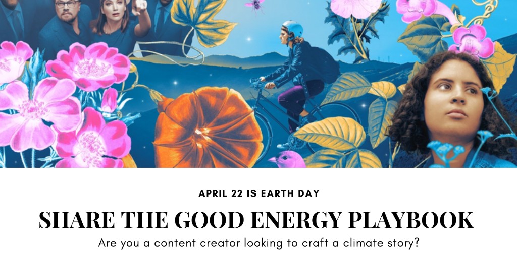 steveramosmedia's tweet image. Are you a storyteller exploring new ways to share climate change stories? Tomorrow is Earth Day, and the nonprofit Good Energy is celebrating in advance with the release of its playbook, Storytelling For Today’s Climate. #GoodEnergy #climatestorytellers 
ow.ly/Ptyu50IP9bC
