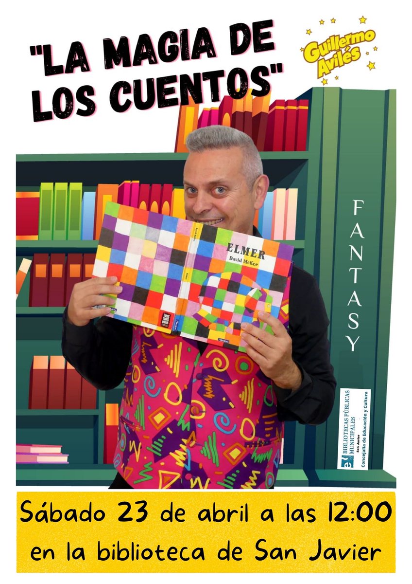 tuweb_tv's tweet photo. 🖨▶️ San Javier rinde homenaje al libro en una intensa semana de actividades. El sábado 23 de abril, Día del Libro, la Biblioteca abrirá sus puertas al espectáculo “Entrecomicjazz”, con el músico Maxi Garcés y el ilustrador Juan Álvarez. 22.00h #ActualidadInformativo https://t.co/vfeFSQMWib