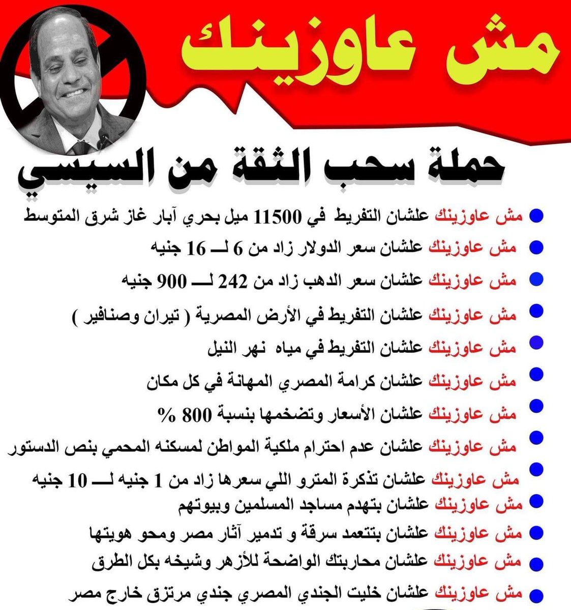 #سحب_الثقه_من_السيسي