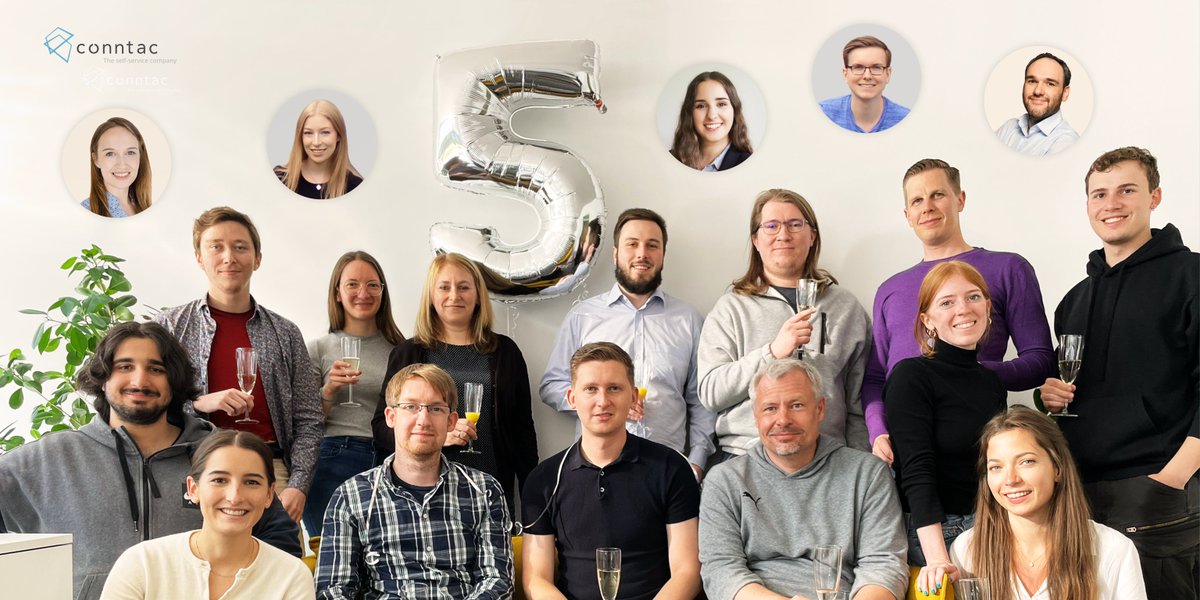 conntac_net's tweet photo. Wir feiern Geburtstag! 🎉 Heute blicken wir mit Freude und Dankbarkeit auf unsere nun schon 5-jährige Firmengeschichte. Wir sind stolz, dass in den vergangenen Jahren aus einer Idee ein erfolgreiches Unternehmen gewachsen ist. Vielen Dank für eure Unterstützung auf unserer Reise! https://t.co/j8meCIq9dG