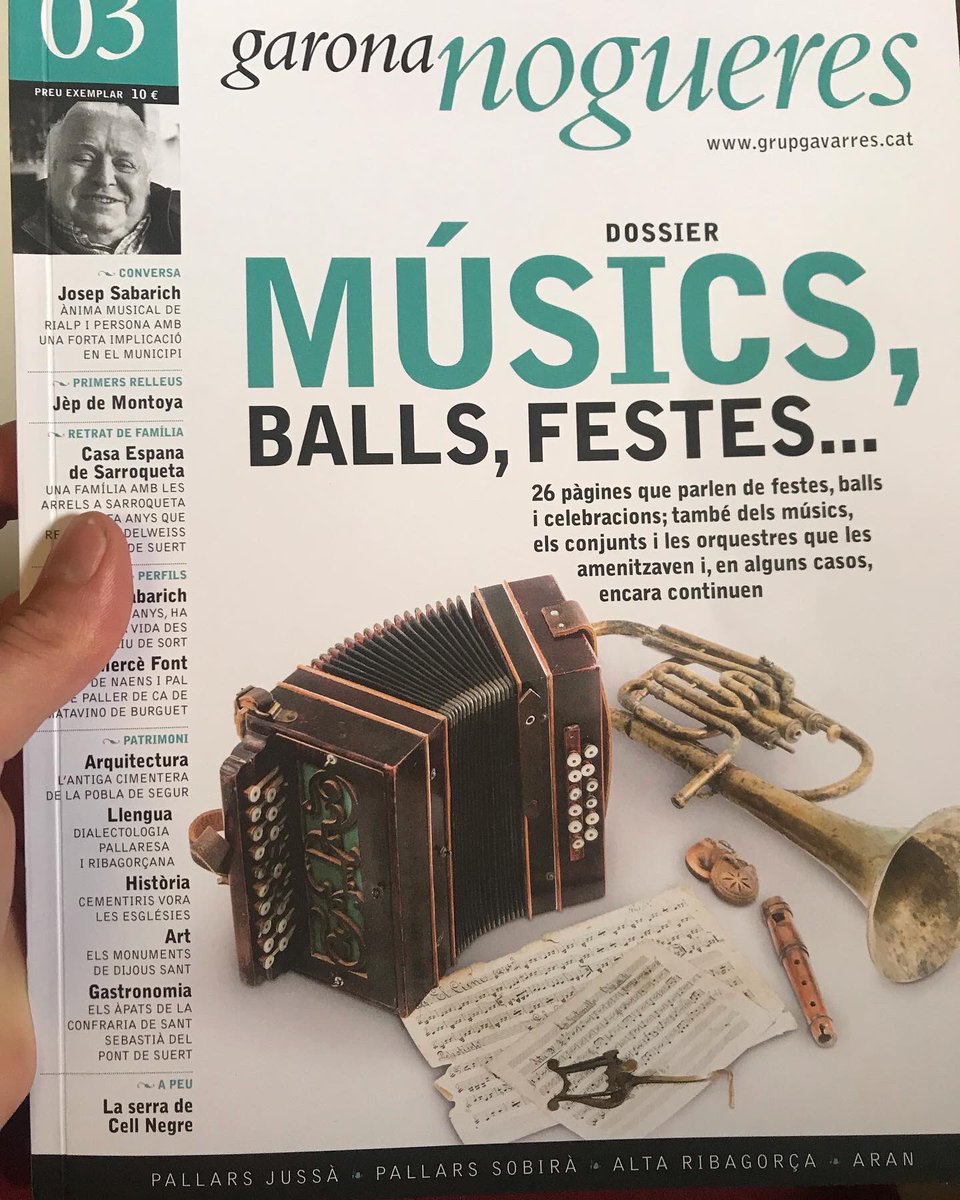 ribatonics's tweet photo. Ja tenim a les mans la revista Garona Nogueres!!! Número molt interessant amb un recull de@músics, balls i festes dels Pirineus, on tenim el plaer d’haver participat! 🎶🎶🎶
#ribatonics #AltaRibagorça #musicatradicional #diatonic #pirineus #pontdesuert #valldeboi #vilaller https://t.co/6UUpqBywmF