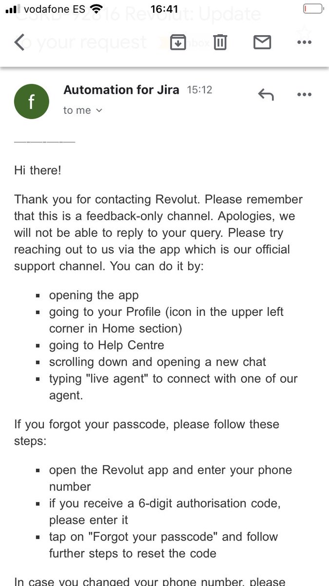 IamFinojon's tweet photo. @RevolutApp I get sent to revolut feedback and then get sent a message with apologies for not being able to help? Waaaaaat?🤦🏻‍♂️ https://t.co/vN9FupadNm