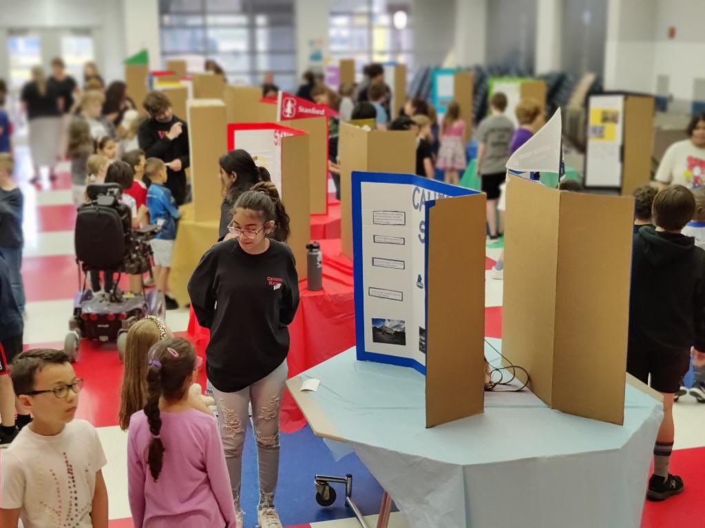 <a href="/HillwoodMS/">Hillwood</a> <a href="/AVID4College/">AVID</a> brought their college fair to us today!!!  It was amazing! These kids are RockStars being able to answer questions about their college they researched!  <a href="/KellerISD/">Keller Schools</a> #ChargerNation #CelebrateKISD