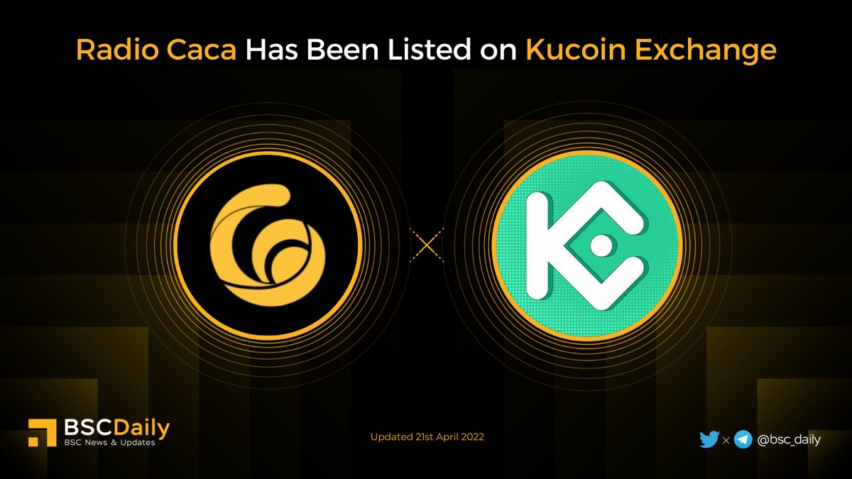 🔥 <a href="/RadioCacaNFT/">Follow @RACA_3</a> Has Been Listed on <a href="/kucoincom/">KuCoin</a> 🚀

👉 $RACA is the native token for the Universal Metaverse (#USM)🎮which is a 3D Planet virtual world where users can own lands, build buildings such as stores and art galleries, and create and play games😍
Listing Schedule👇

#BNB