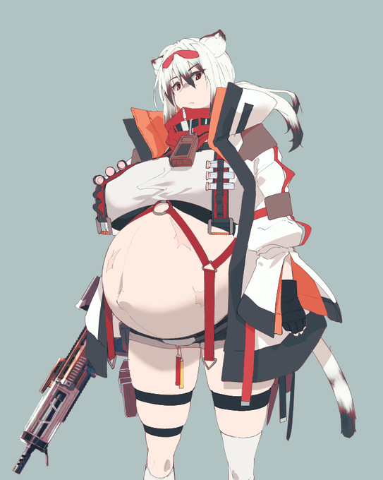 色を置いたバトル妊婦 