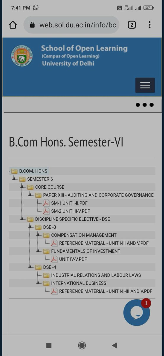 Jhapriya33's tweet photo. Sir as we can see in the images attached
4th unit is missing from both the subject compensation management and international business
And study material of GST is not available online
@dpradhanbjp
@PMOIndia
@UnivofDelhi
@SOL_UnivofDelhi
#PradhanJiHelpDUStudentsWithOBE https://t.co/kR9LOMwqEp