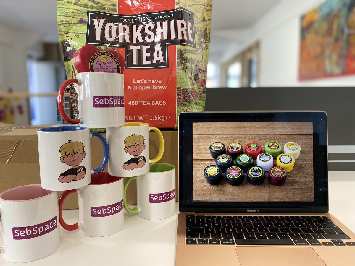 1CheshireCheese's tweet photo. Happy #NationalTeaDay! Thank you @YorkshireTea for the BEST #Tea around, and for @SebSpace3 for the grooviest colourful mugs in #cheshire! βοΈ π€π«
#cheshirecheesecompany #shoplocal #macclesfield #sebspace #Tea #nationalteaday #yorkshiretea https://t.co/Smf7ywIqW1