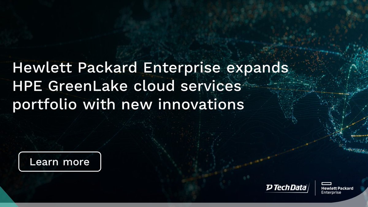 TechData_HPE's tweet image. .@HPE has expanded the @HPE_GreenLake portfolio with new innovations for networking, block storage, HPC, and more to provide a unified experience for your customers. Learn more about the latest features via @CRN: crn.com/slide-shows/cl…
#HPEGreenLake #networking #HybridIT