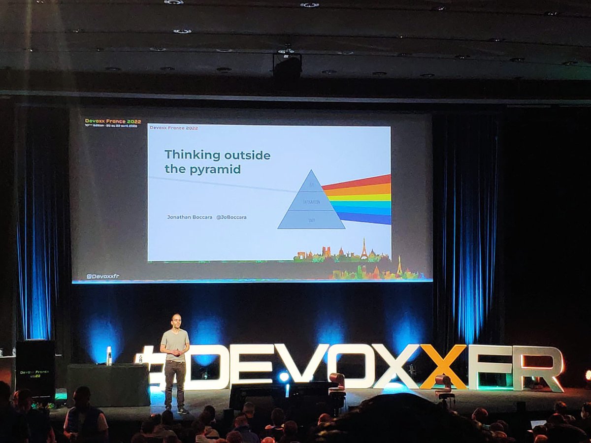 Λ\: Onepoint x Stack Labs (@stack_labs) on Twitter photo Journée 2 bien remplie, on continue d’assister à des talks à <a href="/DevoxxFR/">DevoxxFR (🦋 devoxxfr.bsky.social)</a>.
<a href="/JoBoccara/">Jonathan Boccara</a> nous explique comment s'affranchir de la pyramide de tests pour mettre en place une stratégie de tests efficace. Journée 2 bien remplie, on continue d’assister à des talks à <a href="/DevoxxFR/">DevoxxFR (🦋 devoxxfr.bsky.social)</a>.
<a href="/JoBoccara/">Jonathan Boccara</a> nous explique comment s'affranchir de la pyramide de tests pour mettre en place une stratégie de tests efficace.