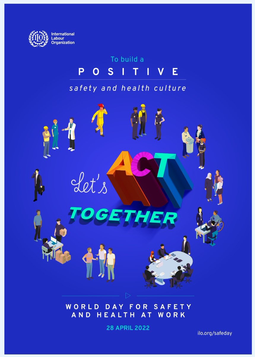 WorldSafetyOrg's tweet image. World Day for Health &amp;amp; Safety at Work, 4/28/2022 ilo.org #wso #safetyfirst #worlddayforsafety #safetyjobs #worldsafetyorganization