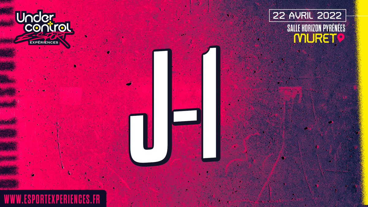 ES_experiences's tweet photo. 🚨 J-1 🚨

Plus que 24h avant l'Under Control E-Sport Expériences ! 

Dernières heures pour prendre vos places :

 👉 https://t.co/GI4Bpz3i5b https://t.co/N3WayIN7LM