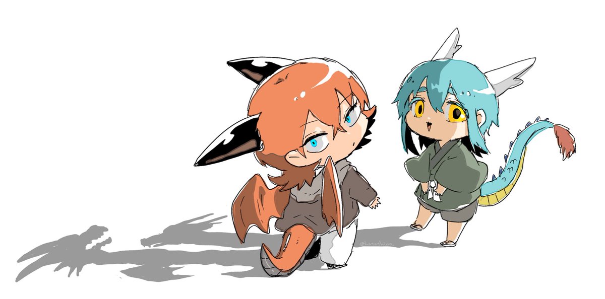 「🐲🐉 」|ほたてぃーの@グッズ通販受付中のイラスト