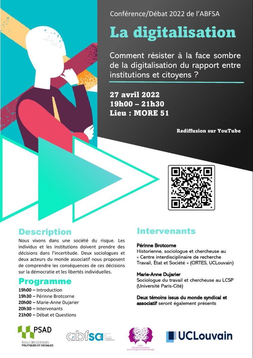 FOPESUCLouvain's tweet photo. 🖐 Conférence avec la participation de Périne Brotcorne, assistante de recherche à la #fopes . A suivre à Louvain-la-Neuve ou en ligne. 
https://t.co/li9uSQoWk7 https://t.co/AbKSk0rMNc
