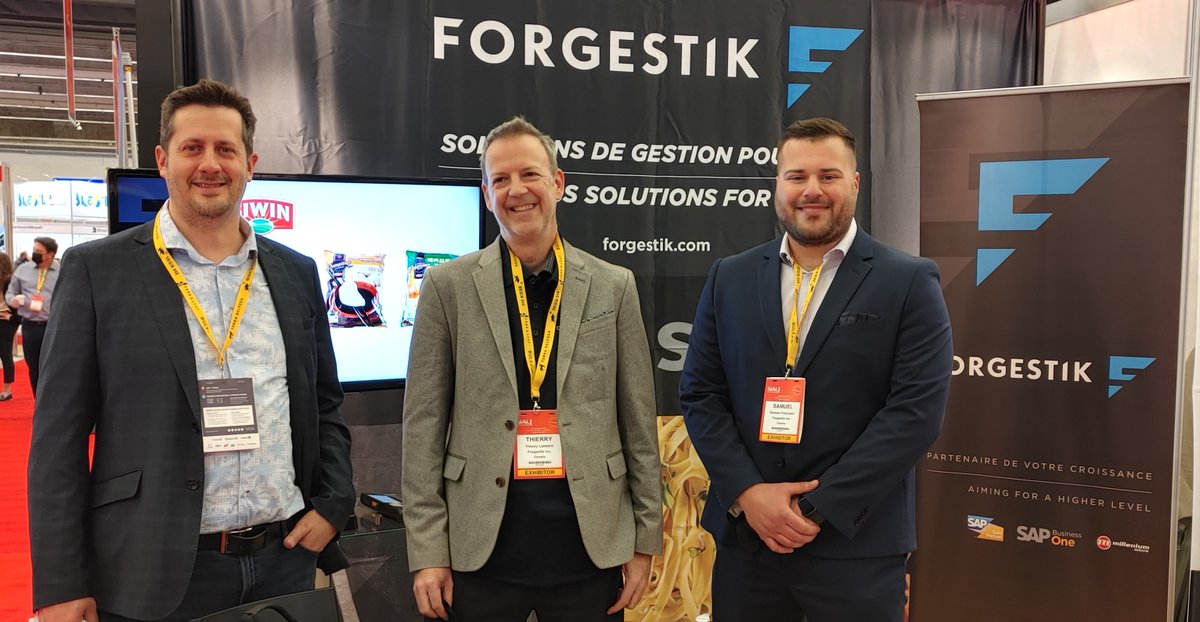 Forgestik's tweet image. Notre équipe est présente au #SIAL22 au Palais des Congrès! Venez nous voir au kiosque 1014 pour discuter de gestion d&apos;inventaire et des options de traçabilité des aliments pour votre entreprise de distribution ou transformation alimentaire.

#sial22 #forgestik #sapbusinessone