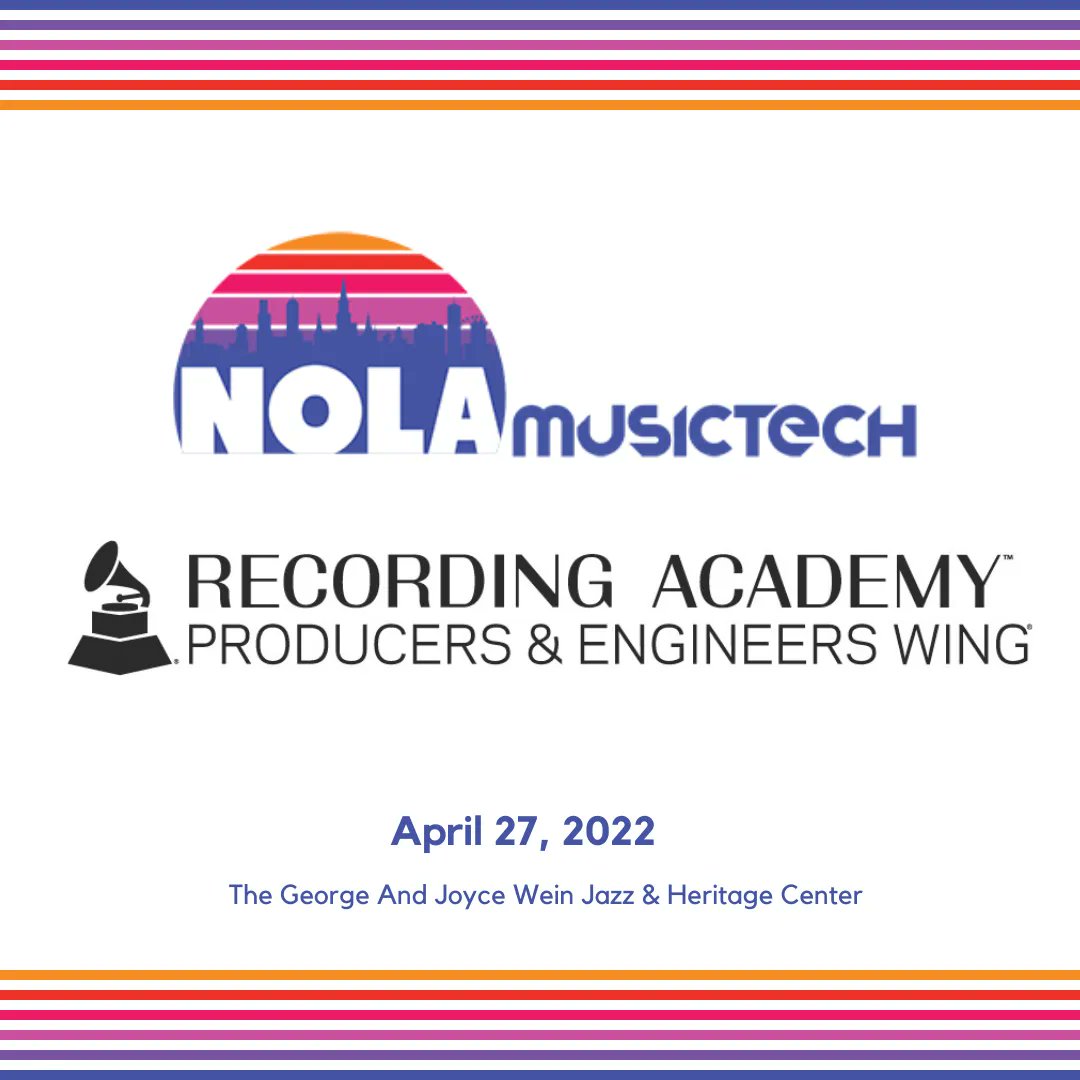 MusictechNola's tweet photo. It's important to recognize the people who make our favorite artists sound fantastic, and we are excited to partner with the Recording Academy P&amp;E, who do just that! The members of the Producers &amp; Engineers Wing work together to shape the future of music recording. https://t.co/hruxQj4fzs