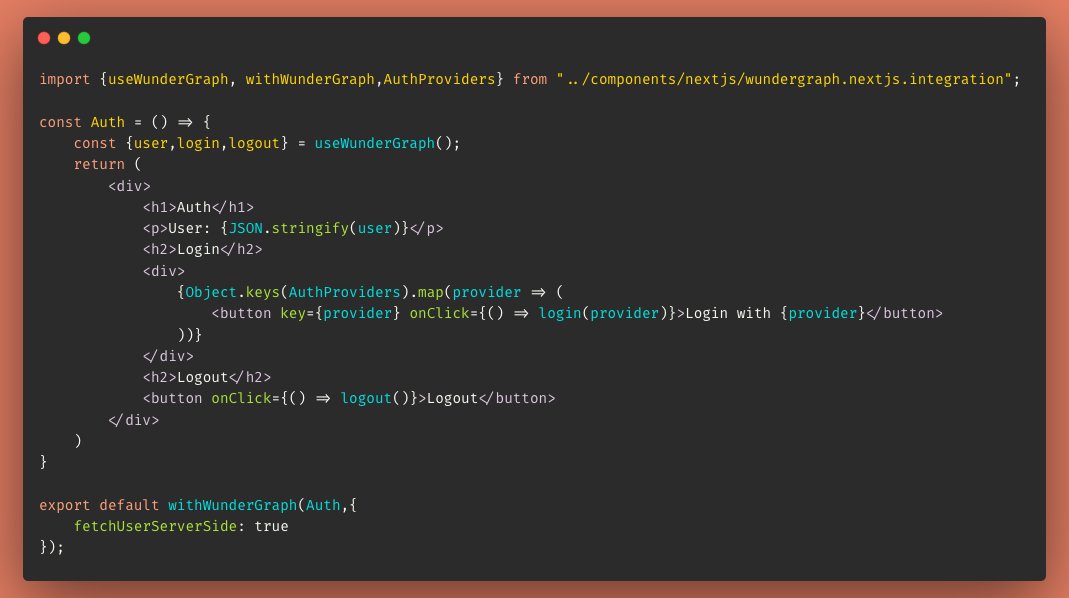 TheWorstFounder's tweet image. I&apos;ve reworked the Authentication APIs for @wundergraphcom for the upcoming release. Perfect integration with #NextJS. Define per page if the user should be fetched server-side. Configure your #openidconnect provider like @keycloak, and you&apos;re done. So clean =) #javascript #webdev