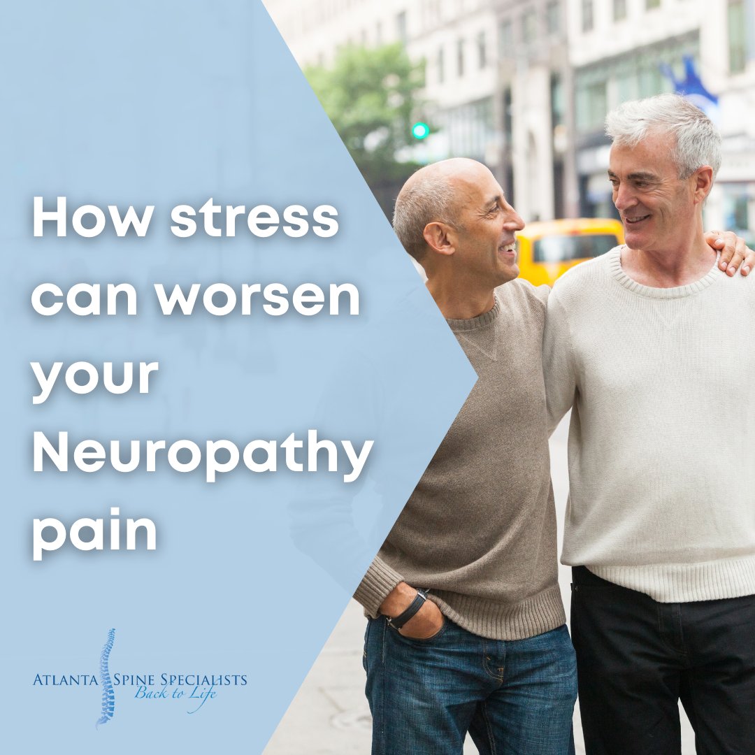 ATLSpine's tweet photo. Chronic stress may worsen the numbness and burning that Neuropathy causes to the body. Some practical methods for alleviating stress in patients include massage therapy, spending time outdoors, and exercise. Read more by clicking the link.
.
https://t.co/BZkpFM3V1T https://t.co/YwZLd1p5VT