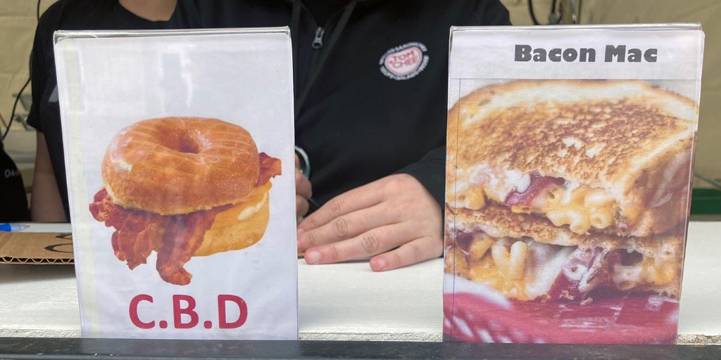 okcimprov's tweet photo. Come and support OKC Improv as we partner with Tom & Chee at BOTH locations (Tom & Chee & Tom & Chee) and the Arts Council Oklahoma City - we’re serving up some delicious sandwiches at the OKC Festival of the Arts 2022! Great Food! Great Arts! Great FUN! #PlazaProv #Booth20 https://t.co/RBY5W9in1l