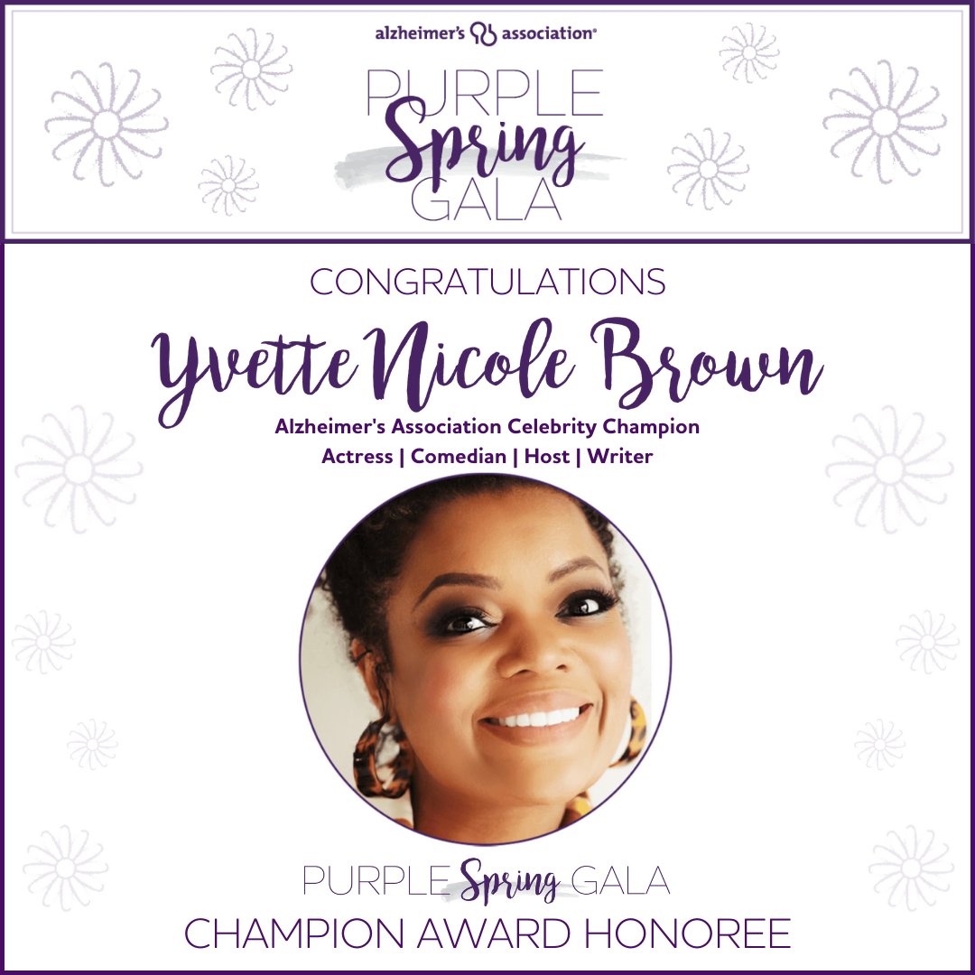 During our #PurpleSpringGala, we will recognize actress @YNB with our Champion Award for her unwavering commitment to the fight to #ENDALZ. Join us Thursday, April 28 as we raise important funds and awareness for Alzheimer’s care, support and research. laspringgala.givesmart.com