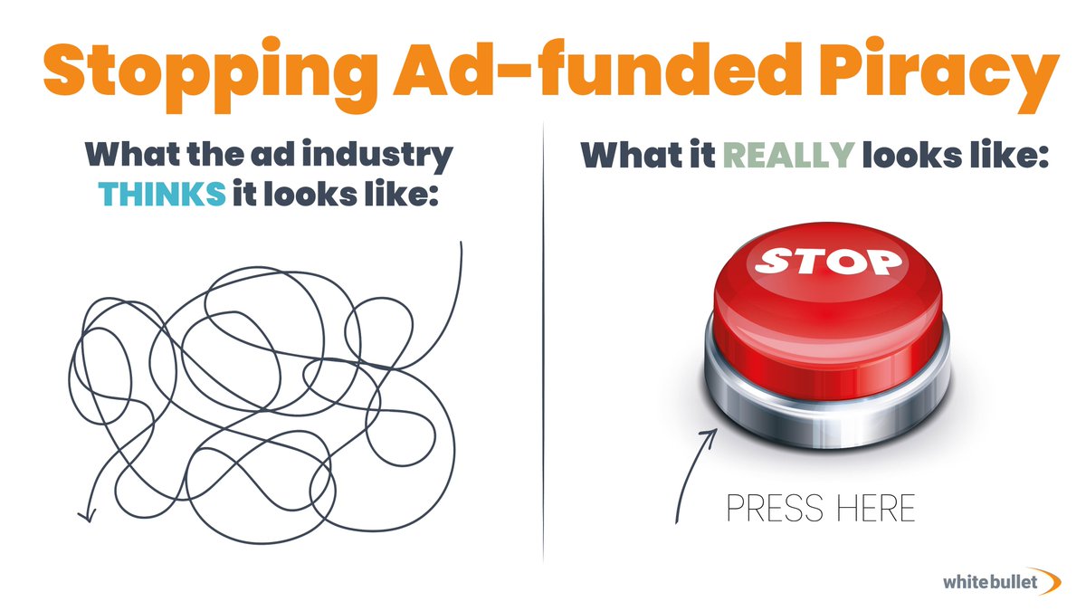 Stopping ad-funded #piracyonline doesn’t have to be complicated. At White Bullet we help take the profit out of #onlinecrime. 

Join the fight against ad-funded piracy with White Bullet. Find out more at white-bullet.com/brand-safety-s…