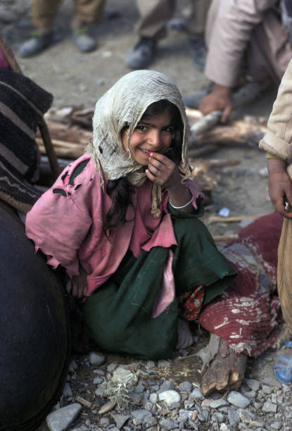 Little Kurdish girl during the 1991 Exodus, eastern Kurdistan.