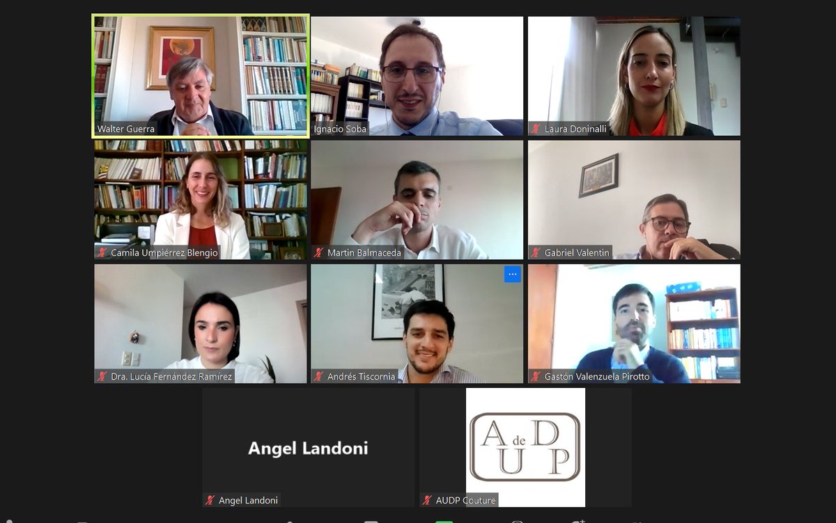 IgnacioSoba's tweet photo. Gracias a todas/os los expositores por sus generosos y excelentes aportes, a la @AUDPCouture y a su Presidente @WalterGuera, por permitir el espacio para realizar el Conversatorio sobre temas de actualidad en la prueba. Quedará luego disponible en el canal de YouTube. https://t.co/jDRfbQK1LS