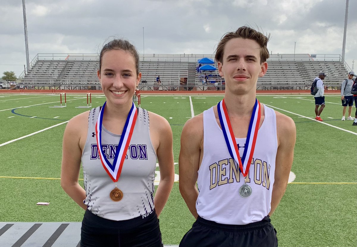 Way to go Scarlett &amp; Wyatt! Both move on to Regionals in the 3200m! <a href="/Denton_High/">Denton High School</a> <a href="/dentonisd/">Denton ISD</a> <a href="/DentonISDSports/">Denton ISD Athletics</a>