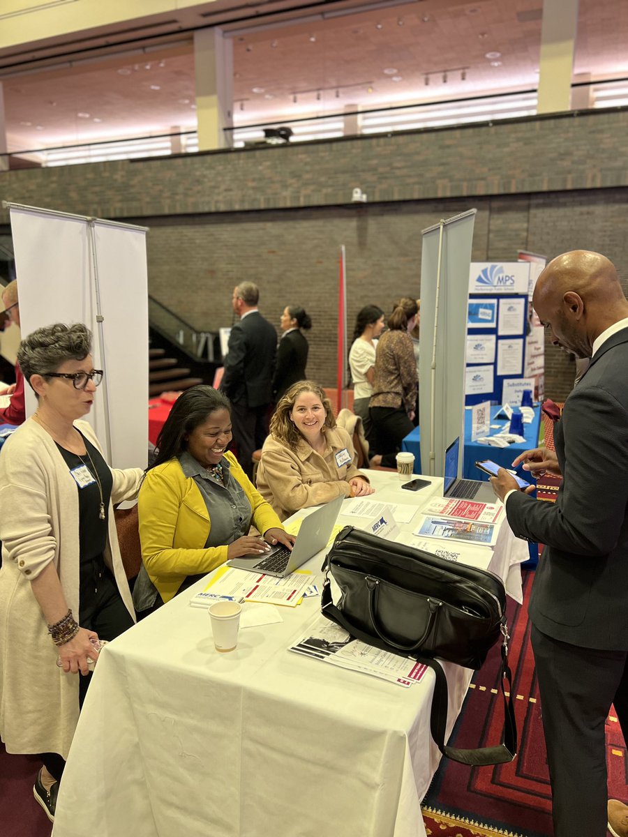 WalthamPSchools's tweet photo. Stop by and learn about employment opportunities with Waltham Public Schools at the @MERCFair. We are @MPDE table. #jobfair https://t.co/7xTEZdKbdB