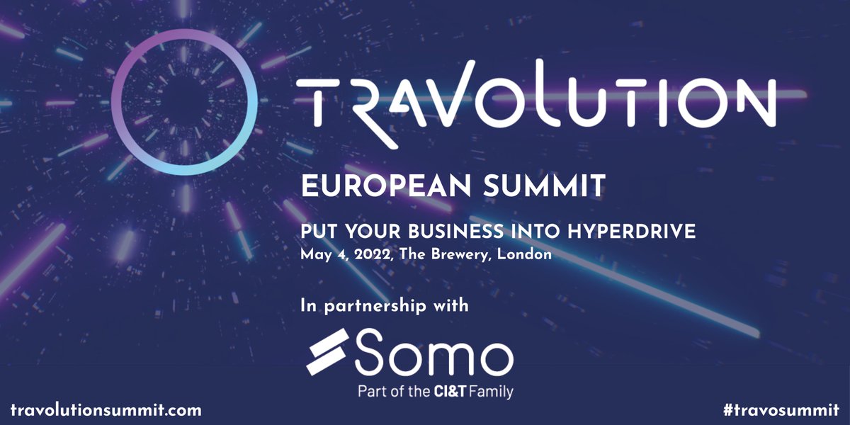 travolution's tweet photo. Somo is looking forward to meeting you at the Travolution European Summit in London on May 4.

Register to attend for free by creating your delegate profile here: https://t.co/a4Ps1rWs4d

@travolution @somoglobal #travosummit #hyperdrivemode https://t.co/M9lkvNmI7z