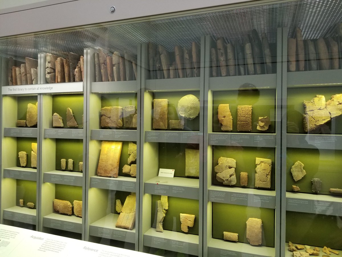 JudithABarnett's tweet photo. Today's curriculum supporting outing was to the British Museum. Huge thanks to Ben Virgo of @RememberLondon who took us on an excellent tour. Pictures of the tiled lion from the Palace, Babylon where Daniel was held and the first "library of books of all knowledge" #catalystLT https://t.co/nZ29wSoHnY
