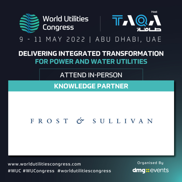 .@Frost_MEASA is proud to be the Knowledge Partner for @WUCongress. Discover more about the #WorldUtilitiesCongress 2022, hosted by @TAQAGroup, scheduled from May 9-11. #WUC2022 #wuc #WUCongress @dmgeventsglobal bit.ly/3vwRi13