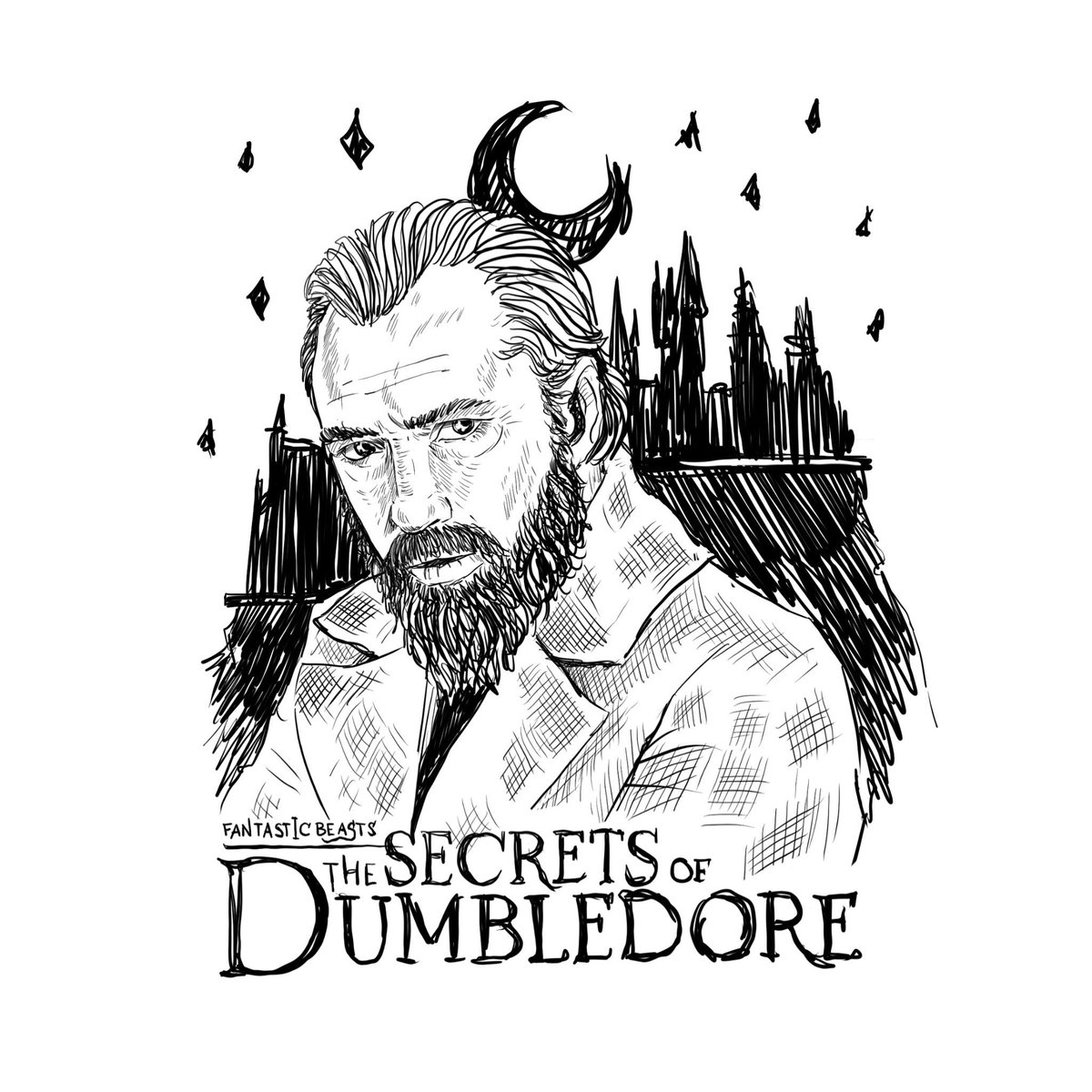 nick_arty's tweet photo. I watched me part of #FantasticBeasts #FantasticBeastsTheSecretsOfDumbledore and I drew this art for a few minutes! #dumbledore #NFTCommunity #NFTs #sketch #digitalsketch #illustrationoftheday Do you like it? https://t.co/d3N9ss2JO7