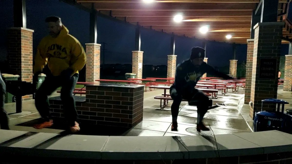 F3TwoWolves's tweet photo. What a glorious morning at Two Wolves as Hootie kindled a fire in 10 other PAX and let us 🔥 BURN 🔥 through his circuit. Box jumps, derkins, lunges, burpees...all with over 2 miles of running sprinkled in. Total. Non. Stop. Action. #StayReady @f3naperville https://t.co/aWhe4g9CyP