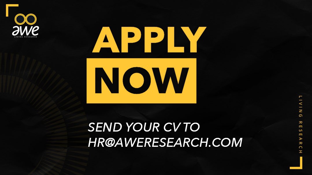 AweResearch's tweet photo. Are you passionate about research?
Join our 6 months paid internship program where you’ll gain real business experience, make lasting connections and kick-start your career! https://t.co/GPmhArS8pn