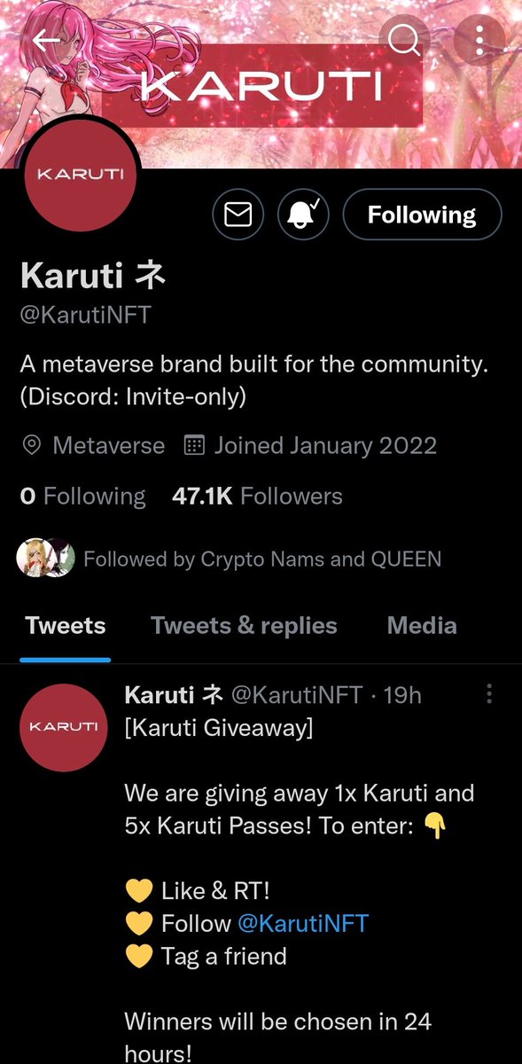 NotACryptoBro's tweet photo. @KarutiNFT https://t.co/g0ERgaPhjE