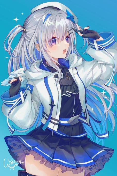 💙💫かなたん💫💙
お誕生日おめでとうございます!

香港バーチャルアイドル応援企画グループ(
@hkvtuberbus)応援イラストを担当させていただきました～ 

#かなた誕生日動画
#かなたーと
#天音かなた生誕祭
#かなたん爆誕 