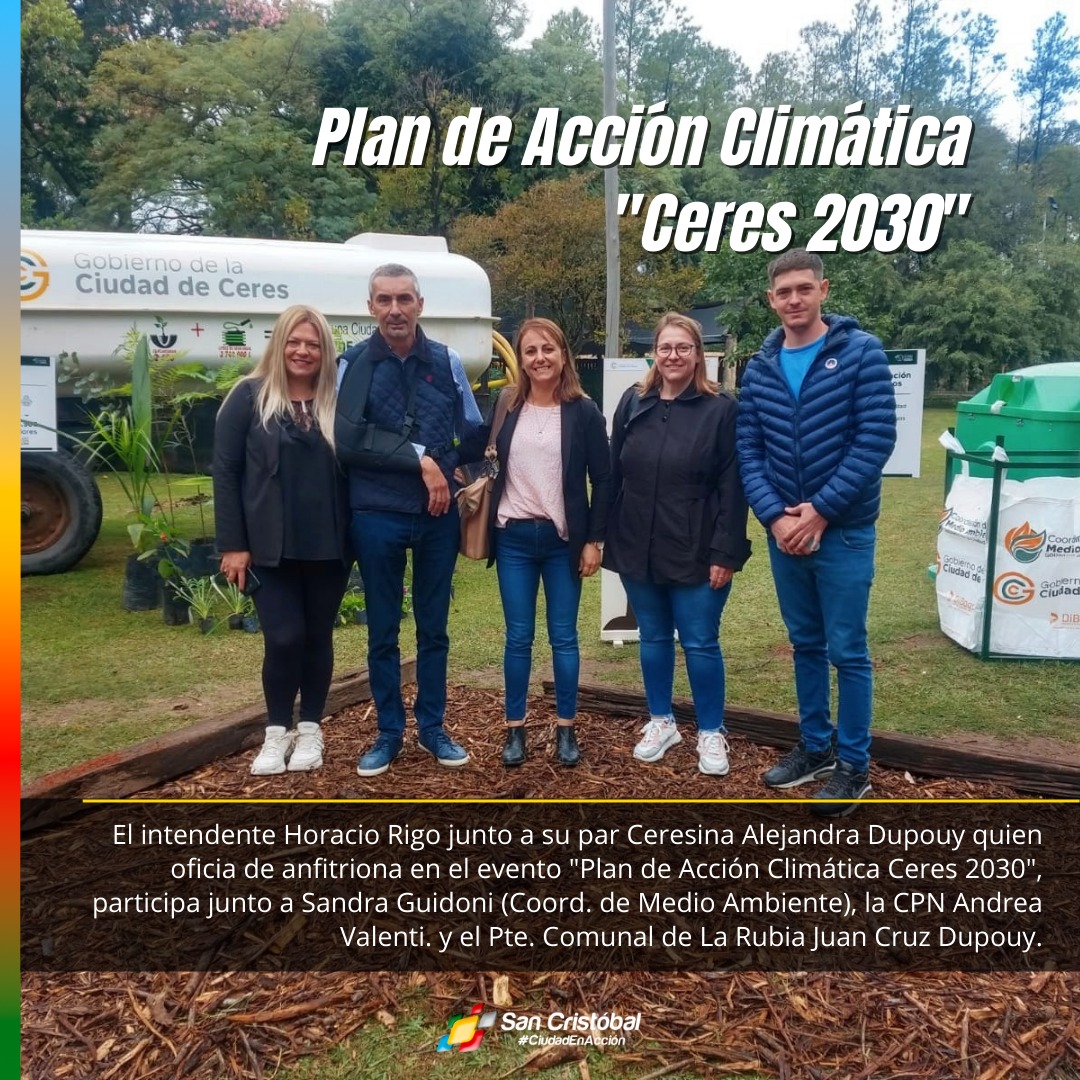 Participamos del Plan de Acción Climática en la Ciudad de Ceres♻️🌴🌳🌞🌎🍃