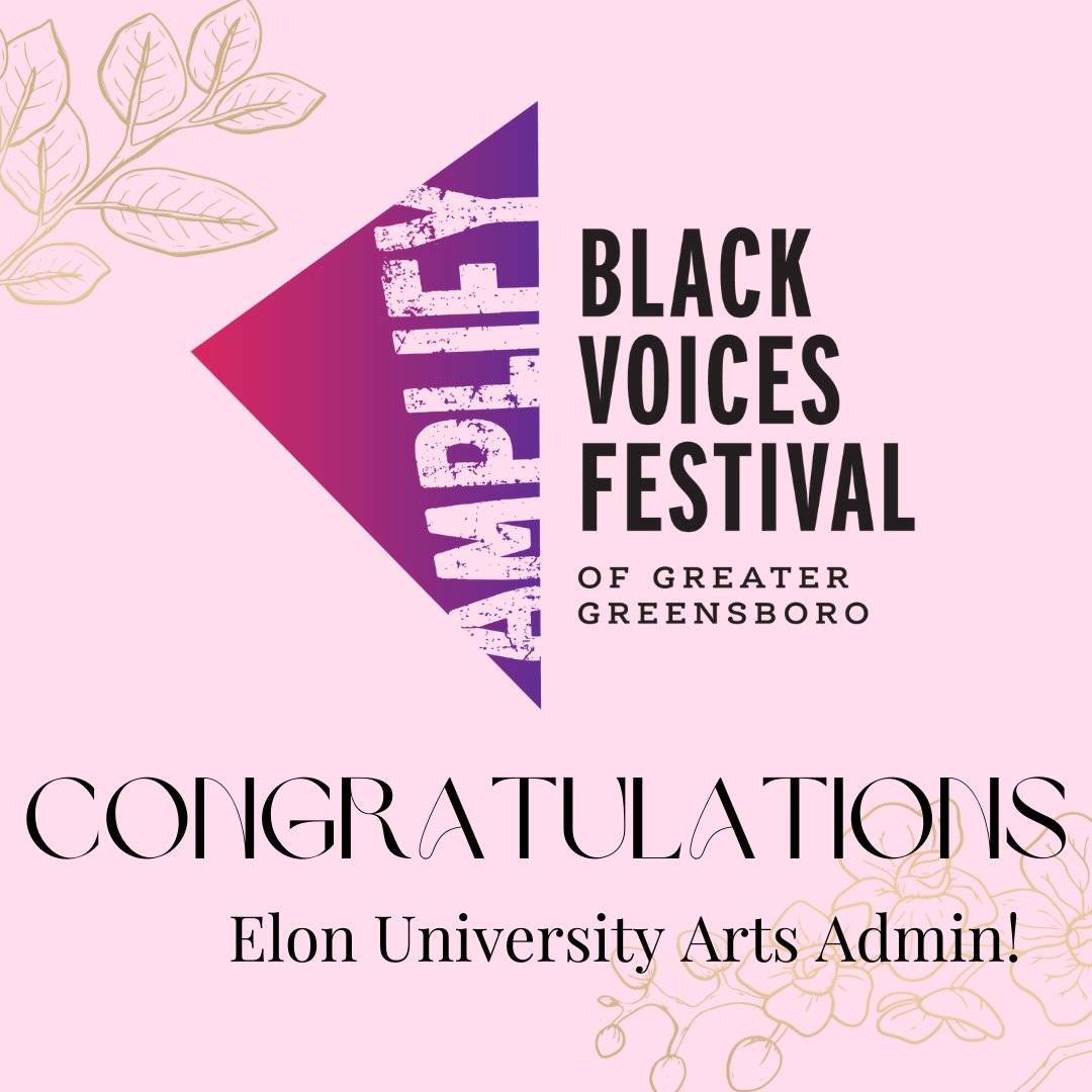 Congratulations Elon Arts Admin, Senior Seminar, for the successful opening of the first-ever Amplify Black Voices Festival! 
 To learn more about the Festival and to purchase tickets, you can click the link our bio #elonartsadmin
