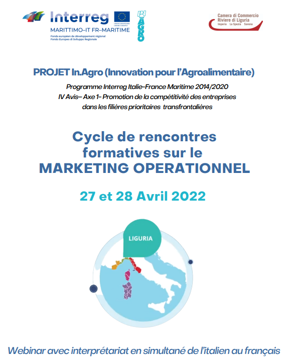 CCIAARIVLIG's tweet photo. PROJET In.Agro (Innovation pour l’Agroalimentaire)
Cycle de rencontres formatives sur le
MARKETING OPERATIONNEL
27 et 28 Avril 2022 ↘️https://t.co/XuWEDJJNOG #INAGRO https://t.co/UsNfORu30E