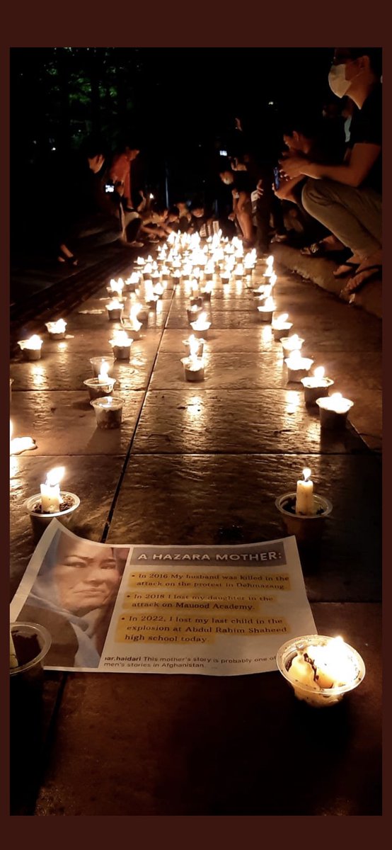 ۱۲۶ نفر شهید دانش آموز هزاره و شهدای دانایی مکتب سیدالشهدا یک نسل کشی تمام عیار است . 
دنیا نظاره گراین فاجعه بوده است 
#StopHazaraGenocide