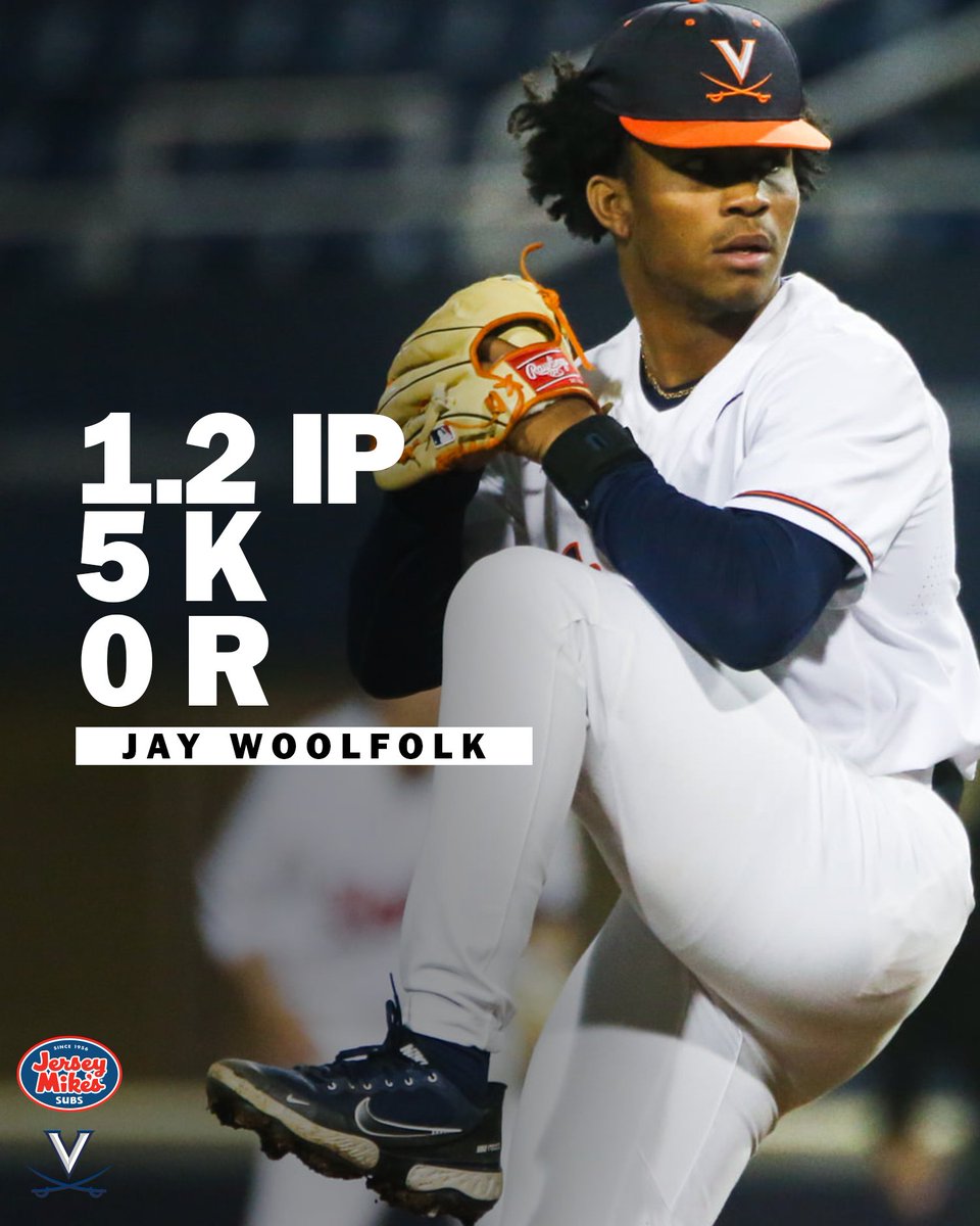 VirginiaSports's tweet photo. Yesterday's @jerseymikes Player of the Game: @WoolfolkJay!

🔶⚔️🔷#GoHoos https://t.co/sikk9u35rB