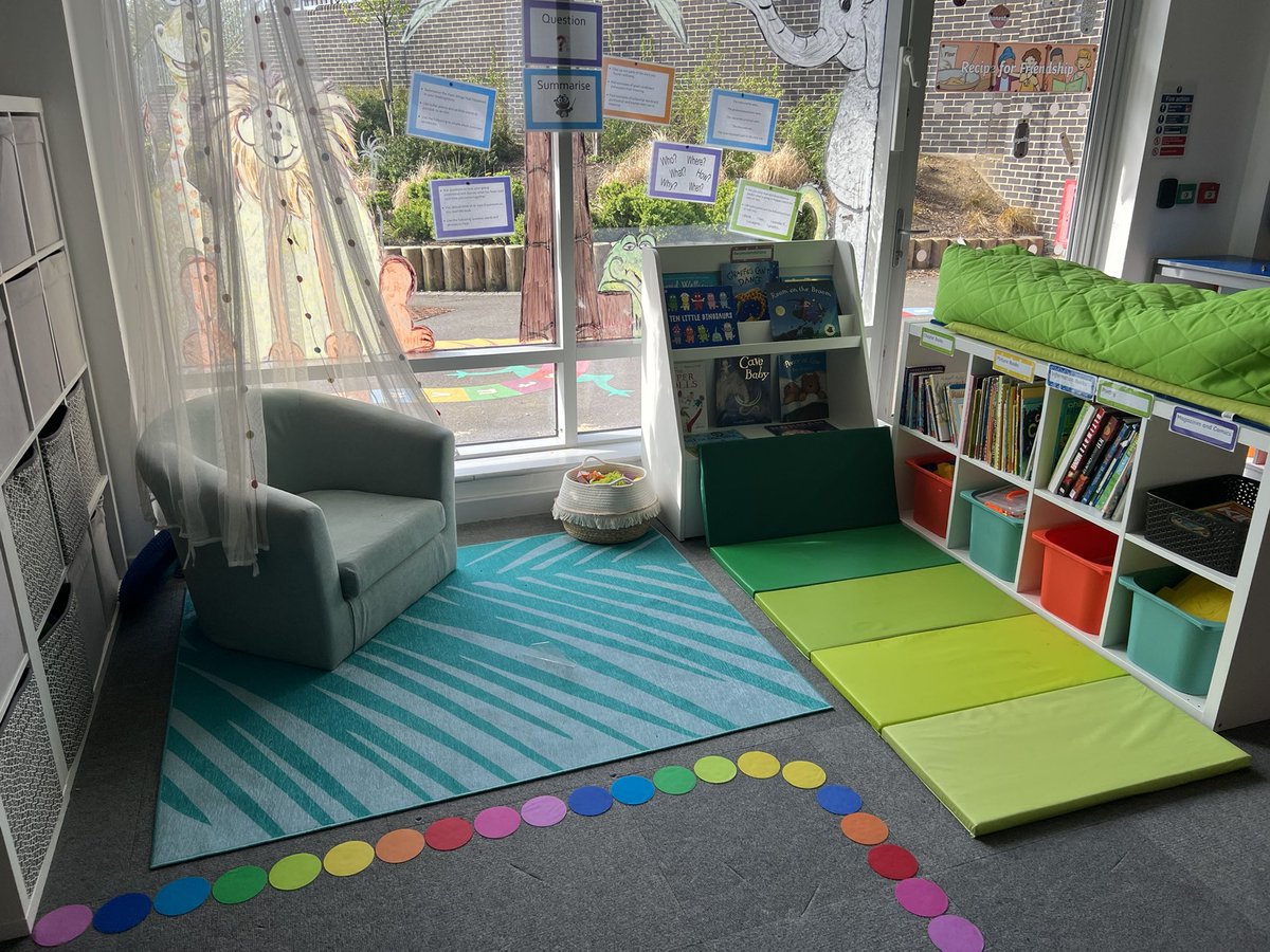 Book corner coming along nicely. Desperately trying to make it inviting.  Thanks @estates_leeds for building my new furniture so promptly. #bookcorner #readingforpleasure #reading #ks1 #curlupwithagoodbook