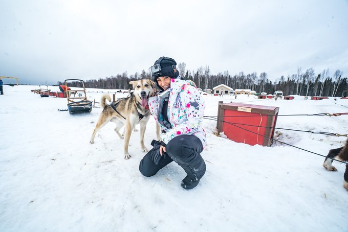 3 pic. Day 33: Dogsledding in Alaska - One of the coolest experiences, from meeting the mushers, to the