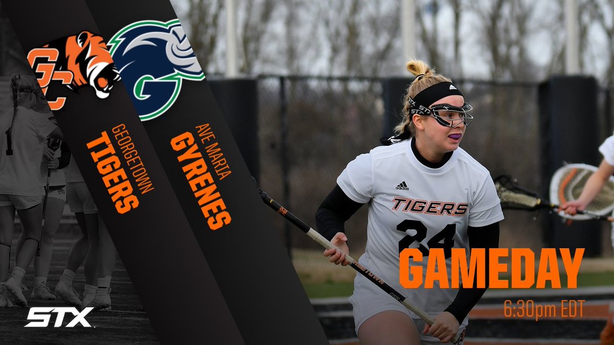 Georgetown_lax's tweet photo. ❗❗IT'S GAMEDAY❗❗

The Tiger open up post season play today against Ave Maria in the Mid-South Conference Quarter-Finals. Gamete is 6:30pm EDT!

 Live Video⬇️
https://t.co/jUMikc8yRo https://t.co/6ZQxJ3VEjh