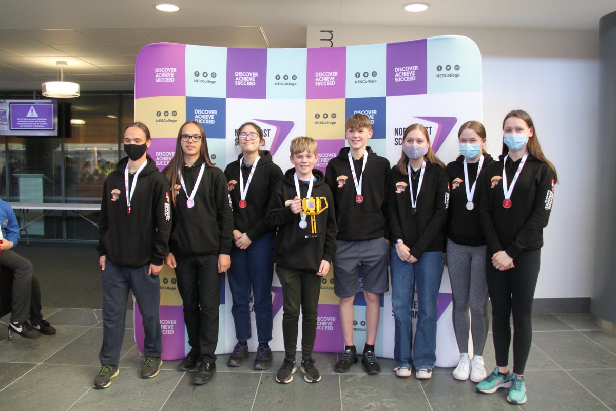 NESCollege's tweet photo. For Innovation, the @MackieAcademy Lego League! #FLLCargoConnect https://t.co/dvCmSmv6mX
