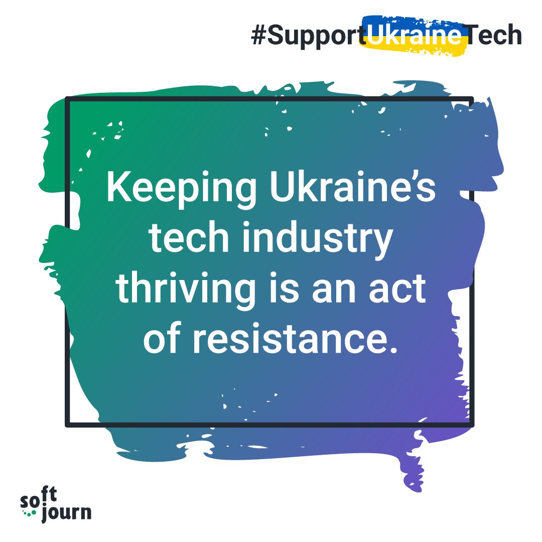 Softjourn's tweet photo. For the Ukraine tech workforce, continuing to work is an act of resilience, strength & defiance, helping support Ukraine’s economy & infrastructure. #SupportUkraineTech: https://t.co/nrnrTaNnS5 https://t.co/mVaevDtxJv