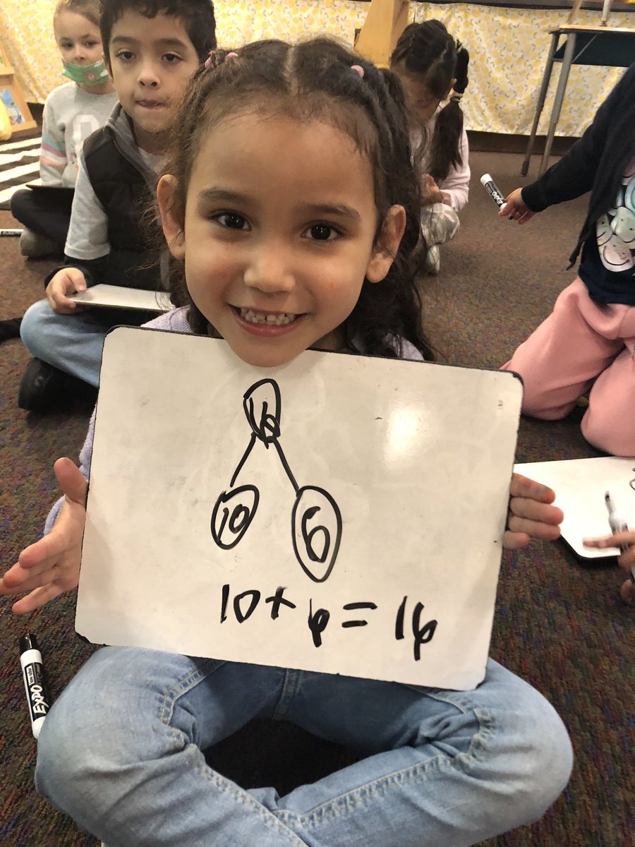 MrsKellySFE's tweet photo. When you only ask your kids to write the number 16 and they all want to do extra. Love how they always want to do more! #tinymathematicians #numbersense https://t.co/bnLfgGOhoI