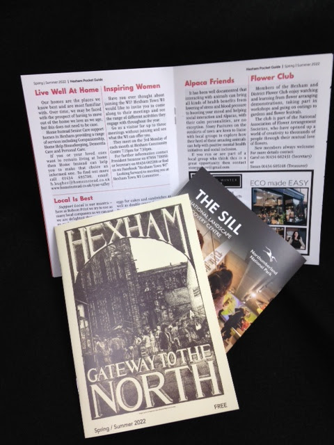 RobsonPrintSha's tweet photo. The Spring/Summer issue of the Hexham Pocket Guide is now being distributed. Pick up a copy to find out how you can get more involved in your local community and support local independent businesses. #supporlocal #LoveHexham https://t.co/zrgCYpBOzQ